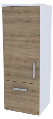 Imagen del producto de Armario Kolpa EVELIN con puerta y estante superior, modelo E 1021, color gris/roble