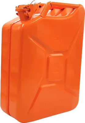 Zdjęcie produktu dla Kanister na benzynę Kanister na paliwo metalowy 20-litrowy kanister na benzynę i olej napędowy ORANGE ral 2008