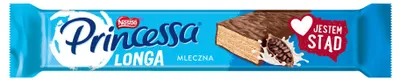Produktbild von Nestlé Princessa Longa Mleczna Waffelriegel mit Schokoladencremefüllung – 40 g