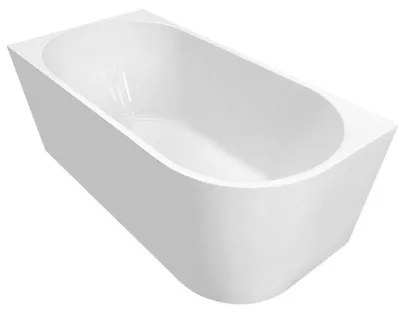Immagine prodotto di Vasca da bagno angolare autoportante Vasca da bagno 170 x 80 x 46 cm acrilico bianco a sinistra