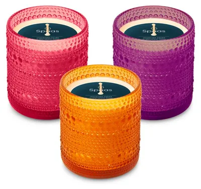 Produktbild von Spaas Set mit Marrakesch-Kerzen - Geruchlose Kerzen im Glas - 3 Kerzen