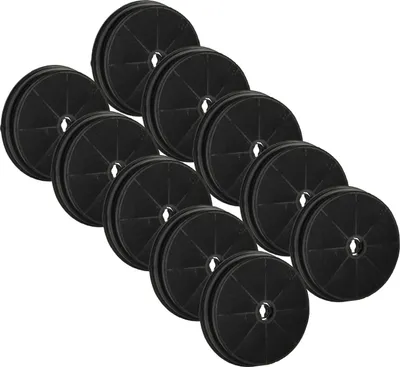 Produktbild von vhbw 10x Aktivkohlefilter kompatibel mit Rosieres KT110PA, KT110P, KT110BLE, KT90BLE, KT90BLA, KT90BE, KT90BA, KT110PE Dunstabzugshaube - 19 cm
