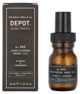 Zdjęcie produktu dla Depot olejowy balsam No. 505 Conditioning Beard Oil Ginger & Cardamom 30 ml