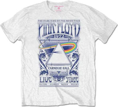 Obrázek produktu pro Pink Floyd Carnegie Hall Poster Yellow M Tričko