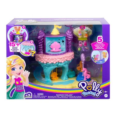 Image de Polly Pocket Licorne arc-en-ciel - Crique des sirènes