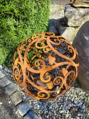 Immagine prodotto di Palla ornamentale in acciaio inox, filigrana Palla ornamentale in acciaio inox, molto filigrana - d = 30 cm