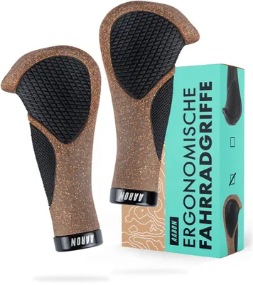 Produktbild von AARON Ergonomic Fahrradgriffe mit Gel-Dämpfung Kork ergonomisch