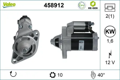 Produktbild von VALEO 458912 Starter Anlasser 1,6kW für TOYOTA Yaris Schrägheck (P1) 12V