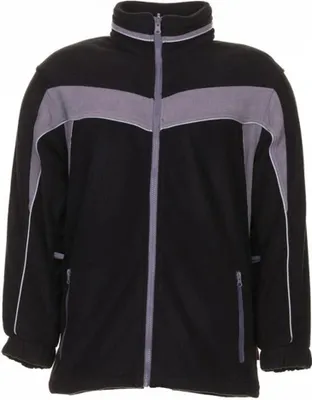 Produktbild von Größe L Herren Planam Plaline Winter Fleecejacke schwarz zink Modell 2560