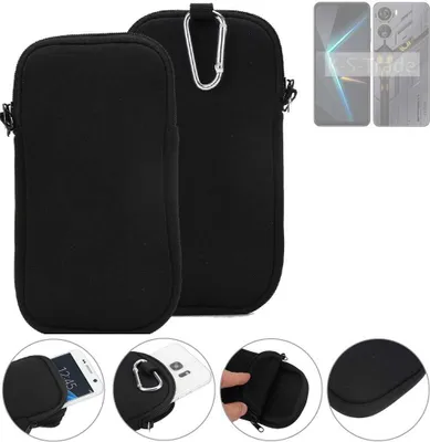 Produktbild von K-S-Trade Neopren-Hülle Handyhülle kompatibel mit Nubia Neo 5G Schutzhülle Neoprenhülle Sleeve Schutz-Hülle Gürtel Tasche Case Holster