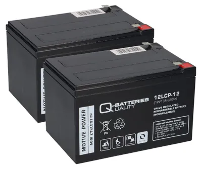Image de Jungheinrich Chariot élévateur électrique tout terrain Ameise, 2 x 12LCP-12 12V-13Ah Batterie plomb AGM QB