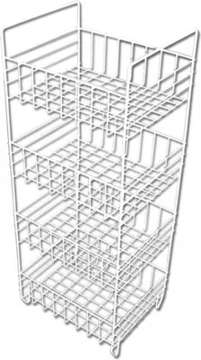 Obrázek produktu pro Regál drát 4 koše 35x29x88cm bílá