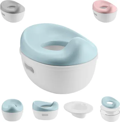 Immagine prodotto di Kikkaboo Vasino 3 in 1 Trio, sedile WC, sgabello, base antiscivolo blu