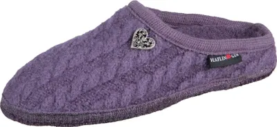 Image de Haflinger Walktoffel Herzerl Aubergine 36