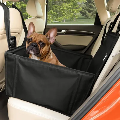 Productafbeelding van Honden Autostoel - Reisstoel Veilig - Veilig Reizen - Extra Stabiele Versterking - Voor Middelgrote Honden - Zwart