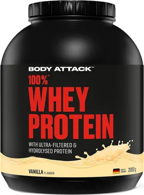 Produktbild von Body Attack 100% Whey- 2 kg Vanilla