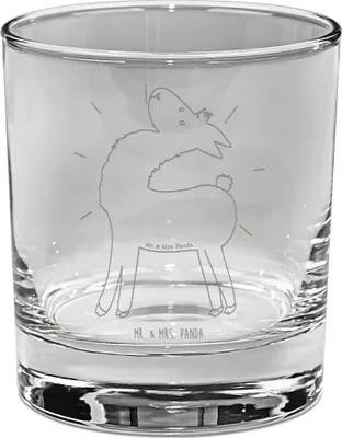 Produktbild von Mr. & Mrs. Panda Tumbler Glas Lama Stolz - Transparent - Geschenk, Lamas, Freundin, Whiskeyglas, Family, Familie, Whiskyglas, Whiskey, Hippie, Gravur