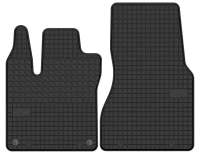 Image de Tapis avant en caoutchouc pour Renault Twingo III 2014- (hayon) – 2 pièces, noirs, sur mesure