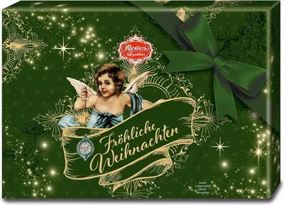 Produktbild von Reber Spezialitäten-Kassette in Weihnachtsfolie | 15er Packung
