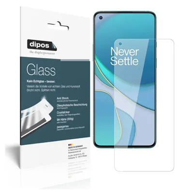 Zdjęcie produktu dla 2x folia ochronna dla OnePlus 8T - folia antywstrząsowa 9H dipos Glass szkło plastikowe