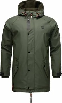 Produktbild von Stone Harbour Herren Regen Jacke Mantel Outdoor Windbreaker Übergangsjacke Rihaa Olive Gr. 48 -  M