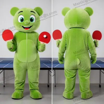 Image de Table de ping-pong mascotte MASTICOT en vert citron