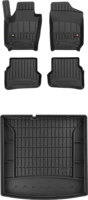 Produktbild von FROGUM Gummimatten Auto Fußmatten + Kofferraummatte für Skoda Fabia III 2014-2022