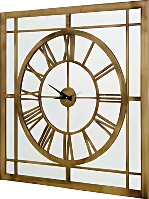 Immagine prodotto di Orologio da parete quadrato in stile vintage con numeri romani Orologio 100 cm