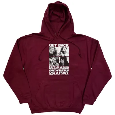 Obrázek produktu pro The Beatles 3 Savile Row Maroon Red M Mikina