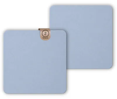 Produktbild von 2er Set Geschirr Abtropfmatten, in hellblau 40x40 cm