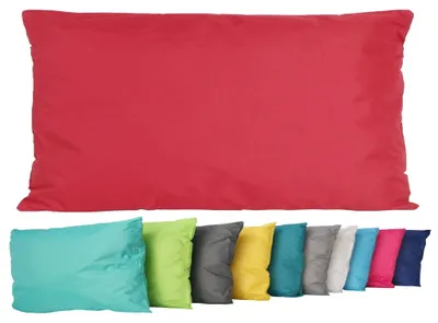 Produktbild von JACK Outdoor Lounge Kissen 30x50cm Dekokissen inkl. Füllung Wasserfest Sitzkissen Garten Stuhl Lotus Effekt, Farbe:Rot