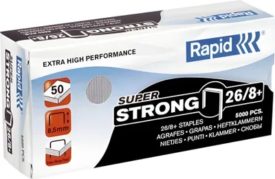 Produktbild von Rapid 73/12, Klammerpack, 1,2 cm, 5000 Heftklammern, 73/12, Edelstahl, 70 Blätter