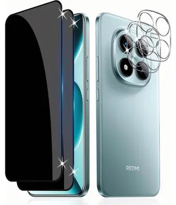 Produktbild von 2X Blickschutz für Xiaomi Redmi Note 15 Pro Plus Display Kamera Panzerfolie Privacy Full 9H