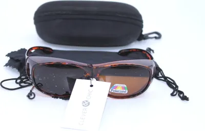 Produktbild von Überbrille - Sonnenbrille Polarisierend Braun Leo Flexbügel
