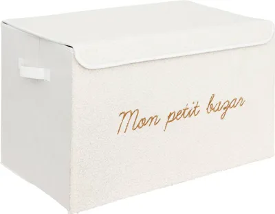 Zdjęcie produktu dla Kosz tekstylny na zabawki 58x36 cm Biały