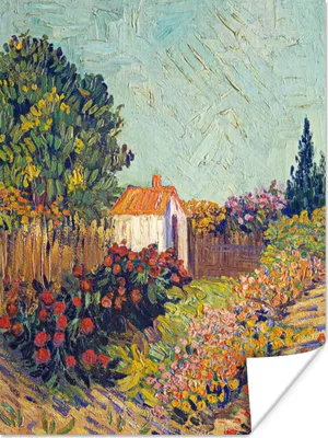 Produktbild von MuchoWow® Poster Landschaft - Vincent van Gogh 60x80 cm - Schlafzimmer Dekoration