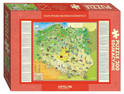Obrázok produktu pre Puzzle 200 - Polska Młodego Odkrywcy