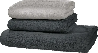 Produktbild von Erwin Müller Frottier-Set Heidenheim" 3-teilig anthrazit/silber OneSize"