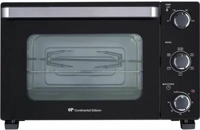 Obrázek produktu pro Elektrická trouba CONTINENTAL EDISON EDISON CEMF28B2, 1500W, 28L, otočný rožeň, černá barva