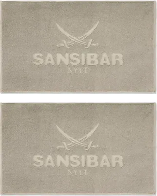 Produktbild von Sansibar Sylt Badematte 2er Set Sansibar Badvorleger, 50x80 cm, 100% Baumwolle, taupe