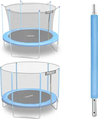 Zdjęcie produktu dla Słupek dolny do trampoliny z siatką zewnętrzną i wewnętrzną 6 ft niebieski Neo-Sport