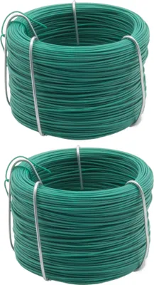 Produktbild von 100m Bindedraht Blumendraht Basteldraht Wickeldraht Gartendraht Grün 0,7mm Set