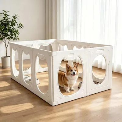 Image de Ensemble de 10 boîtes en acrylique transparentes pour chiots, idéales pour la sécurité et l'éducation