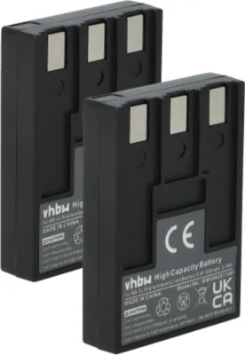 Produktbild von vhbw 2x Akku kompatibel mit Canon PowerShot SD110, SD500, SD10, SD100 Kamera (650 mAh, 3,6 V, Li-Ion)