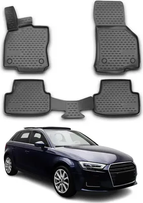 Image de Tapis de Sol pour Audi A3 2012-2020 Sportback Caoutchouc TPE Noir