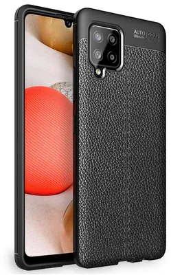 Obrázek produktu pro NALIA Kožené pouzdro pro Samsung Galaxy A42 5G, silikonové pouzdro na mobilní telefon, ochranný kryt TPU