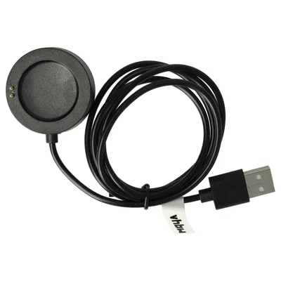 Produktbild von vhbw USB-Ladestation kompatibel mit Xiaomi Watch S2 46mm, 42mm Smartwatch - Ladeschale mit Aufladekabel, 102 cm Schwarz
