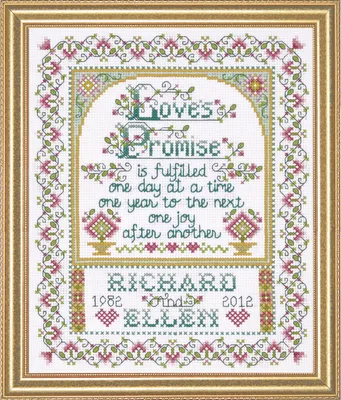 Obrázok produktu pre Súprava na vyšívanie krížikom "Prísľub lásky", 20x25cm