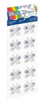 Produktbild von Selbstklebende Strass-Borte: Elegante Schmetterlings-Designs für kreative Bastelprojekte - 50er-Set