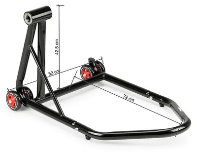 Image de PUIG 7366N Béquille arrière pour monobras oscillant avec transmission sur le côté gauche pour BMW K1200 S Noir
